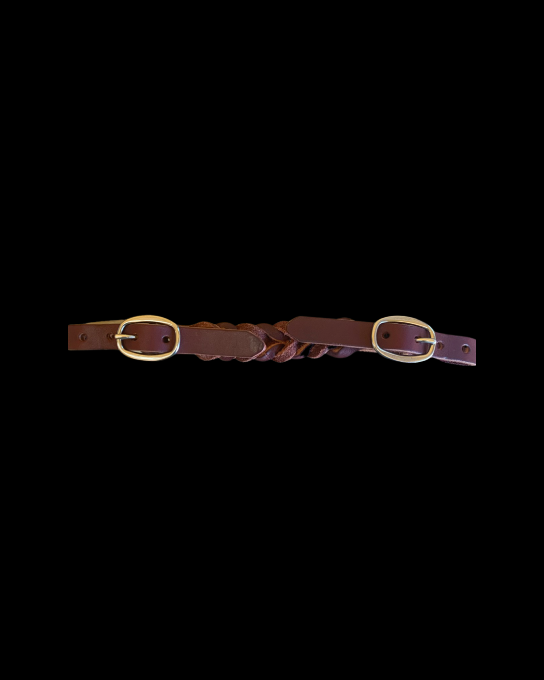 Braided Leather Chin Strap