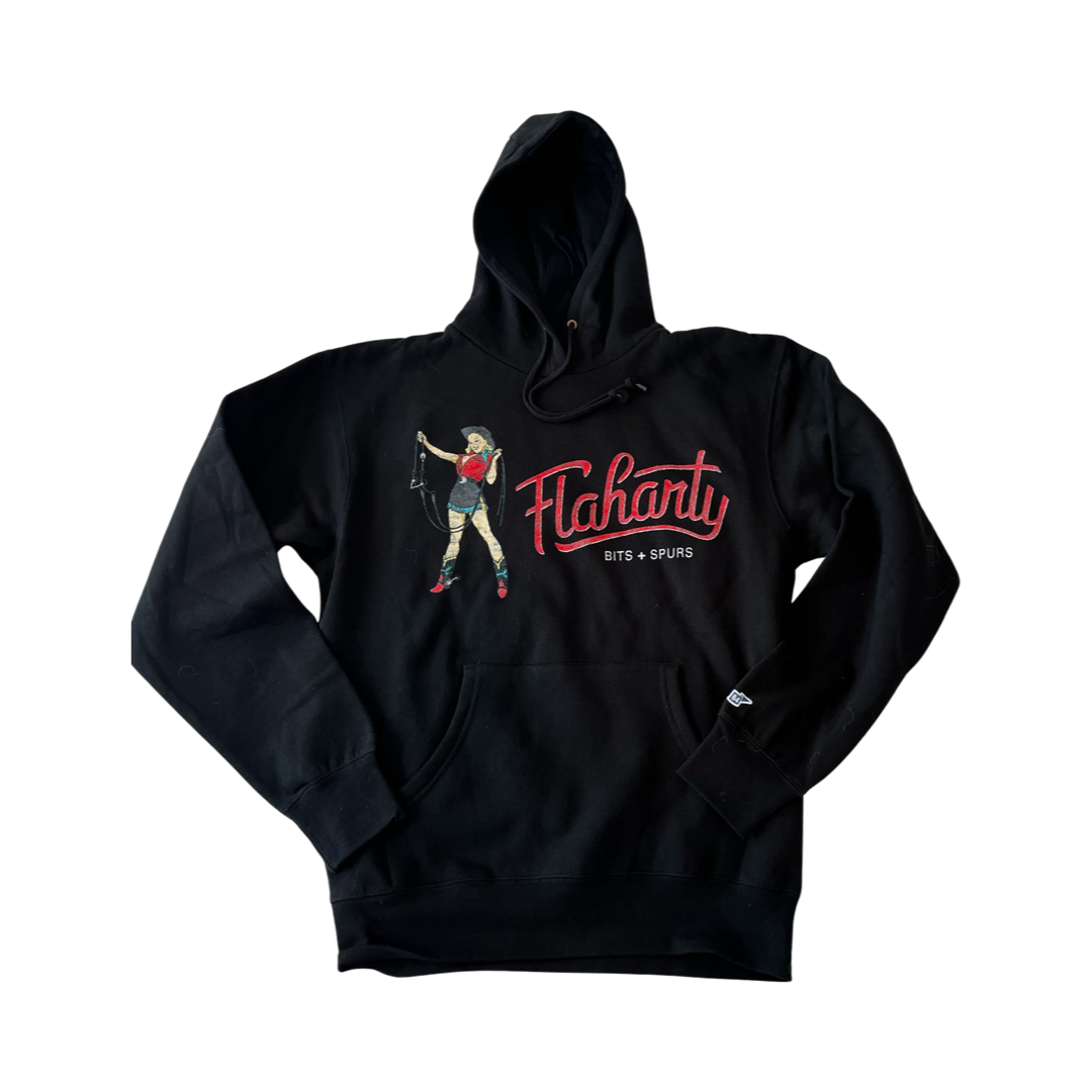 Flaharty Black Hoodie